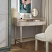 Penelope 45" Vegan Leather Wrapped Vanity Desk With Drawer - Dream Home Furniture & Mattress (Waite Park, MN)