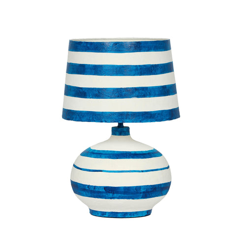 Positano Striped Papier Mache Table Lamp - Dream Home Furniture & Mattress (Waite Park, MN)