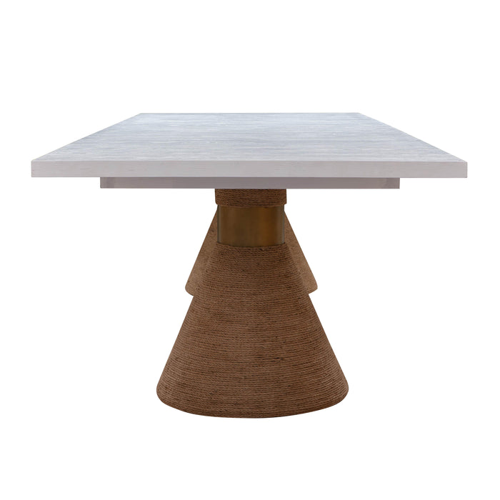Rishi 120" Rope Rectangular Dining Table - Dream Home Furniture & Mattress (Waite Park, MN)