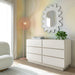 Sagura 56" 6-Drawer Dresser - Dream Home Furniture & Mattress (Waite Park, MN)