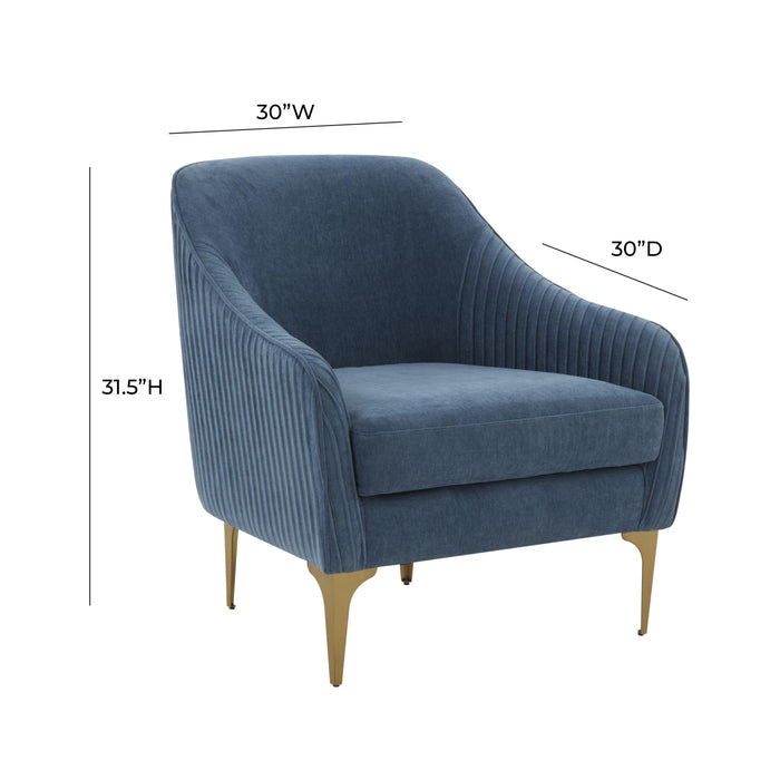 Serena Performance Velvet Accent Chair