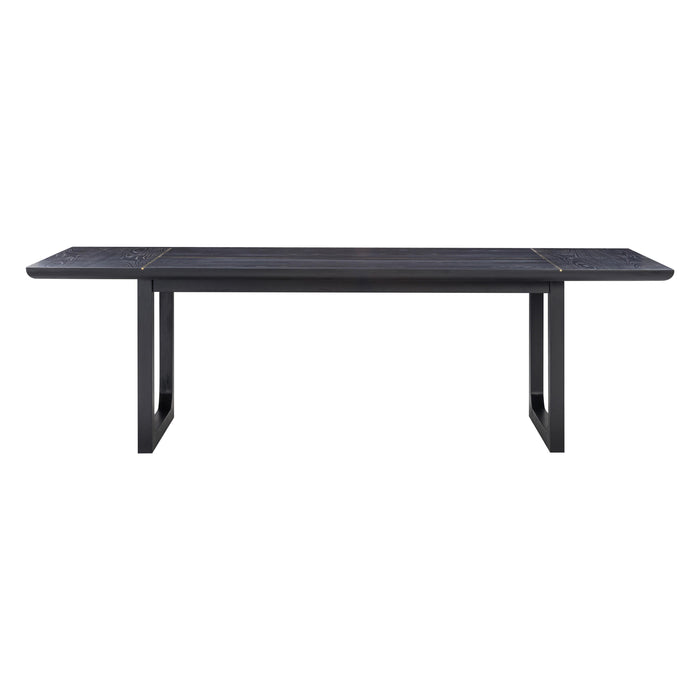 Shiloh 102" Black Ash Rectangular Dining Table - Dream Home Furniture & Mattress (Waite Park, MN)