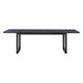 Shiloh 102" Black Ash Rectangular Dining Table - Dream Home Furniture & Mattress (Waite Park, MN)