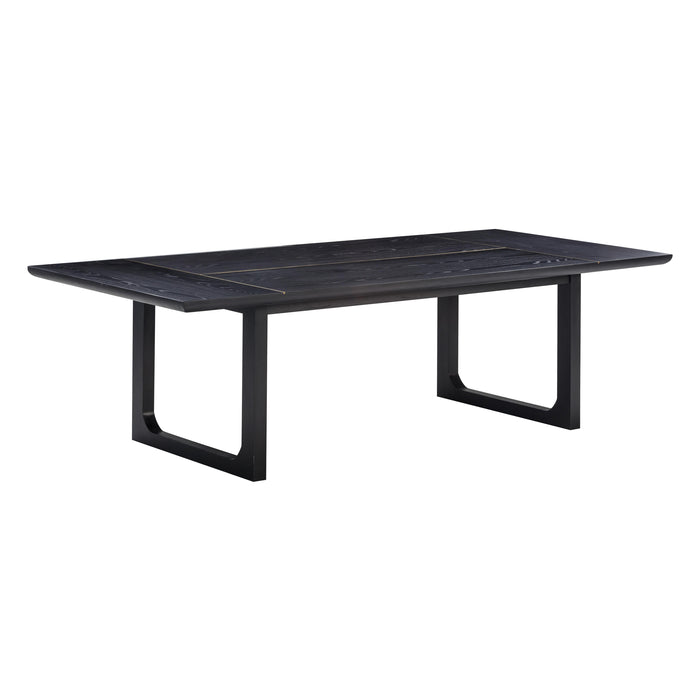 Shiloh 102" Black Ash Rectangular Dining Table - Dream Home Furniture & Mattress (Waite Park, MN)