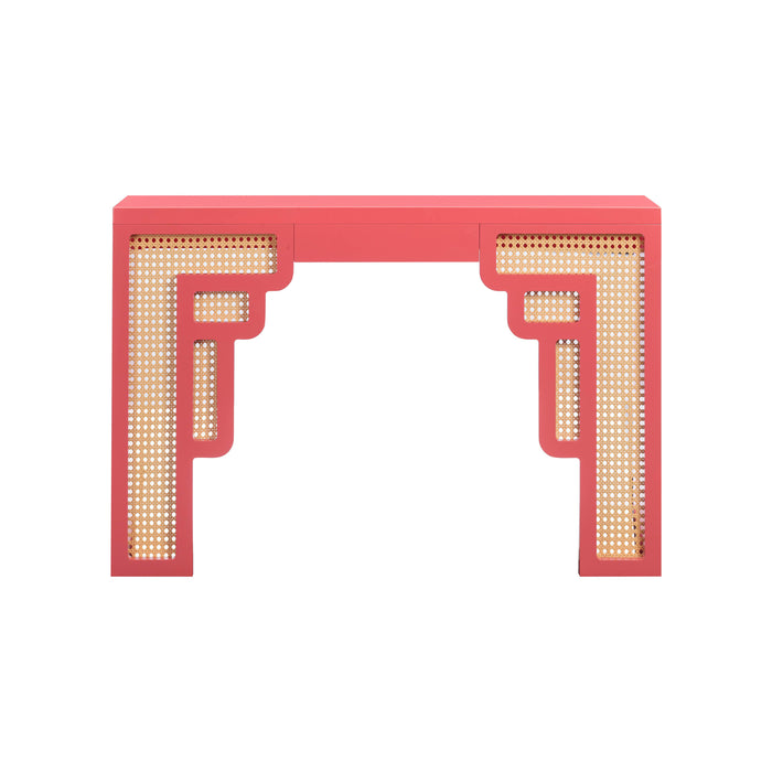 Suzie 45" Rattan Console Table