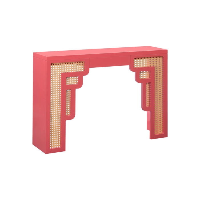 Suzie 45" Rattan Console Table