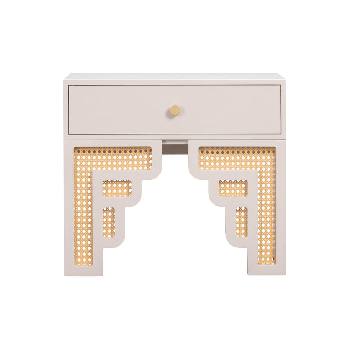 Suzie 26" Rattan Nightstand With Drawer - Dream Home Furniture & Mattress (Waite Park, MN)