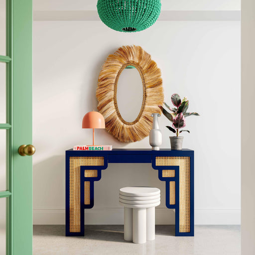 Suzie 45" Rattan Console Table - Dream Home Furniture & Mattress (Waite Park, MN)