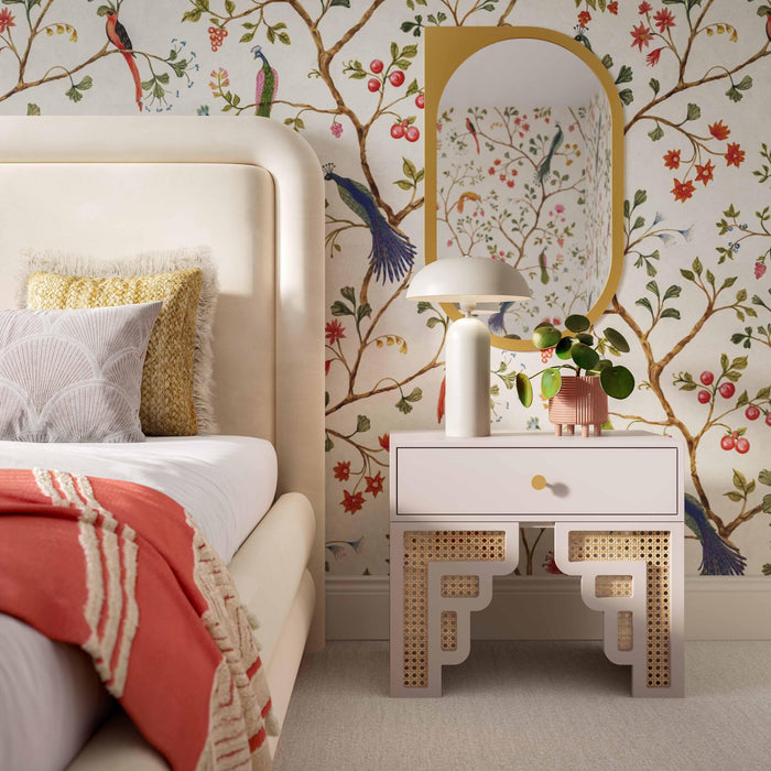 Suzie 26" Rattan Nightstand With Drawer - Dream Home Furniture & Mattress (Waite Park, MN)