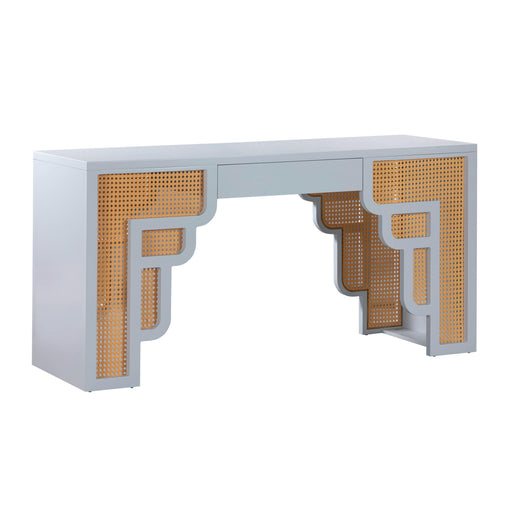 Suzie 62" Rattan Executive Desk With Drawer - Dream Home Furniture & Mattress (Waite Park, MN)