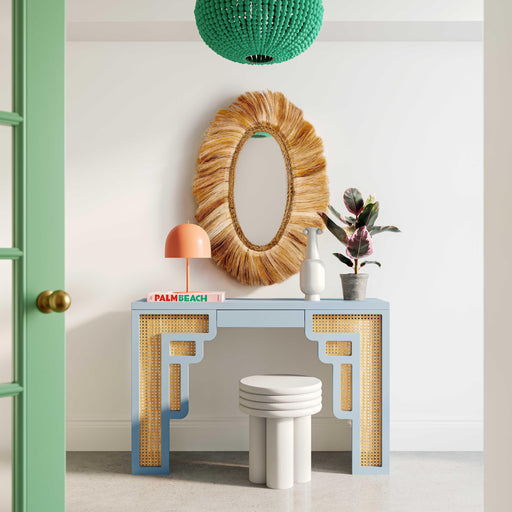 Suzie 45" Rattan Console Table - Dream Home Furniture & Mattress (Waite Park, MN)