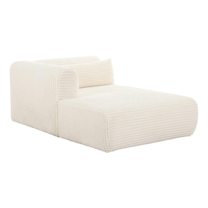 Tarra 71" Fluffy Oversized Performance Corduroy Modular Chaise