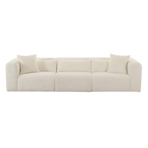 Tarra 118" Fluffy Oversized Performance Corduroy Modular Sofa - Dream Home Furniture & Mattress (Waite Park, MN)