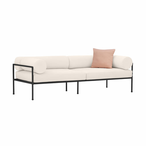 Vera 84" Cream Performance Fabric Outdoor Sofa - Dream Home Furniture & Mattress (Waite Park, MN)