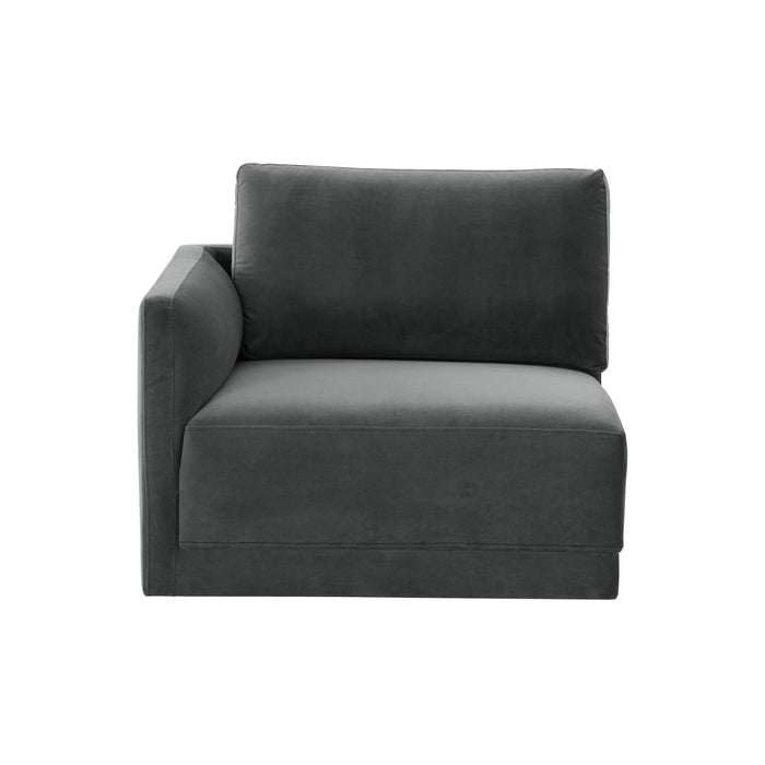 Willow Performance Velvet Modular LAF Corner Chair