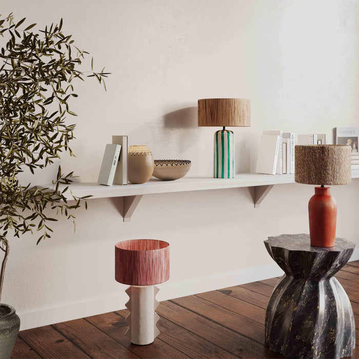 Atrani Natural Terracotta Table Lamp - Dream Home Furniture & Mattress (Waite Park, MN)