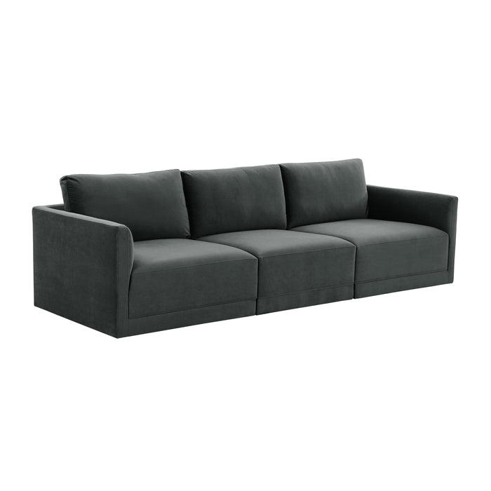 Willow 105" Performance Velvet Modular Sofa