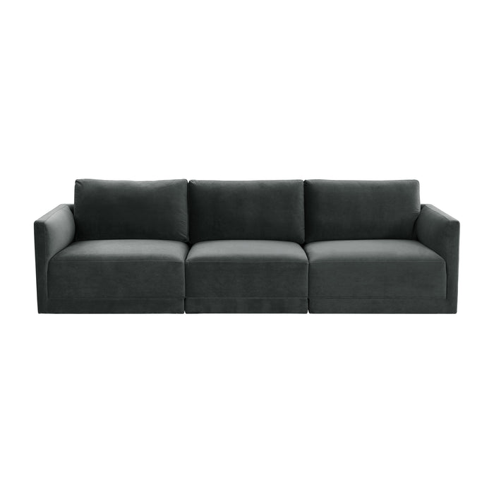 Willow 105" Performance Velvet Modular Sofa