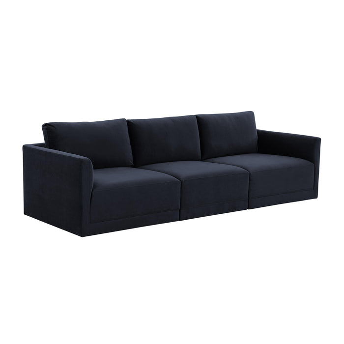 Willow 105" Performance Velvet Modular Sofa - Dream Home Furniture & Mattress (Waite Park, MN)