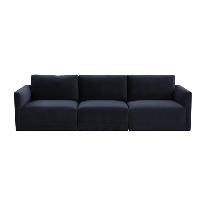 Willow 105" Performance Velvet Modular Sofa - Dream Home Furniture & Mattress (Waite Park, MN)