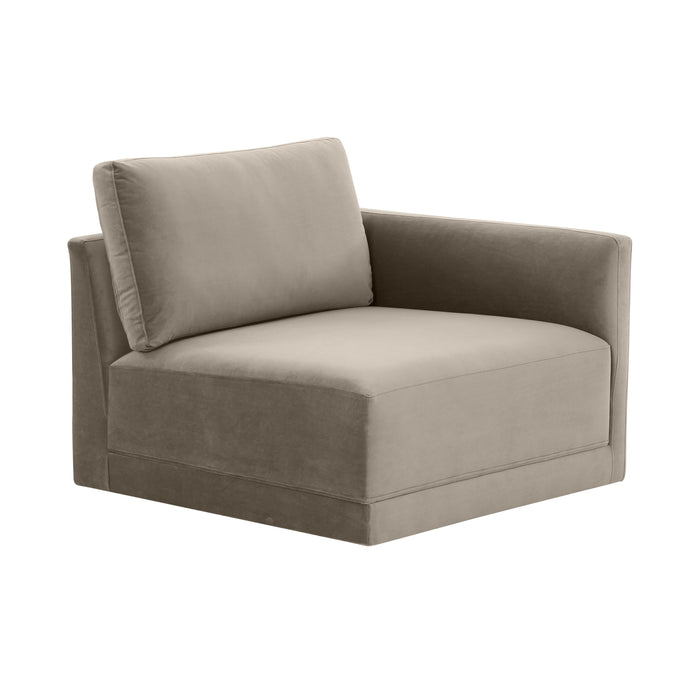 Willow Performance Velvet Modular RAF Corner Chair - Dream Home Furniture & Mattress (Waite Park, MN)