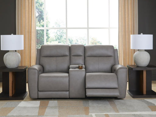 5Z-Comfort Power Reclining Loveseat with Console - Dream Home Furniture & Mattress (Waite Park, MN)