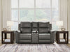 Bleckley Power Reclining Loveseat with Console - Dream Home Furniture & Mattress (Waite Park, MN)