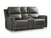 Bleckley Power Reclining Loveseat with Console - Dream Home Furniture & Mattress (Waite Park, MN)