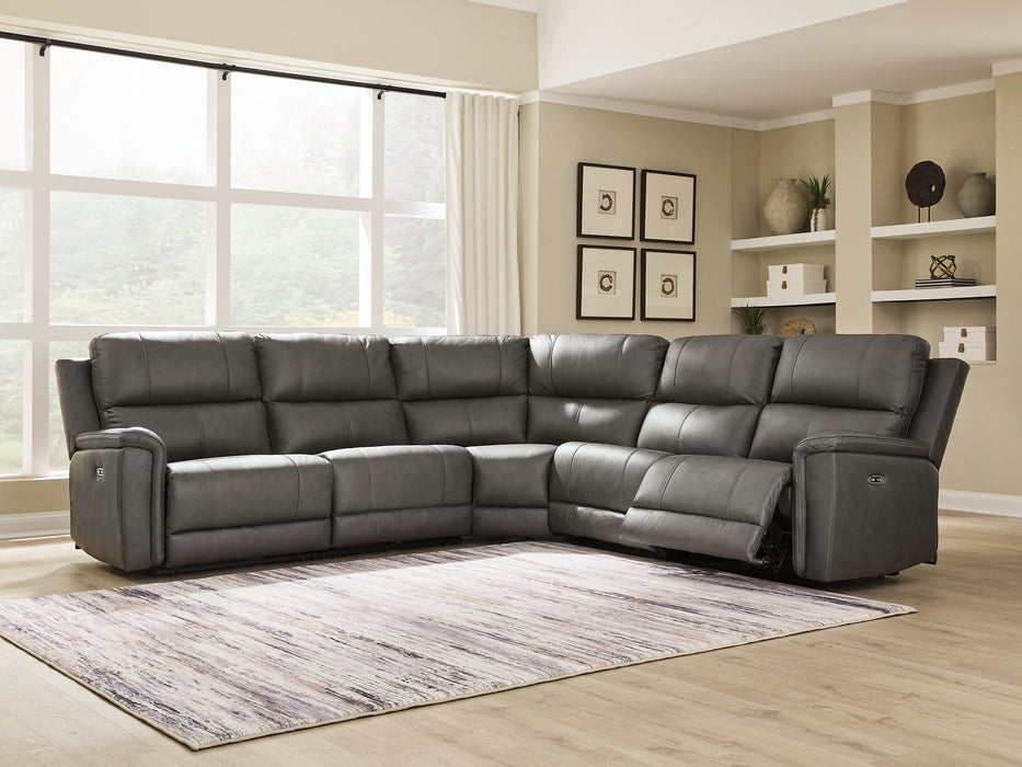 Bleckley Power Reclining Sectional - Dream Home Furniture & Mattress (Waite Park, MN)