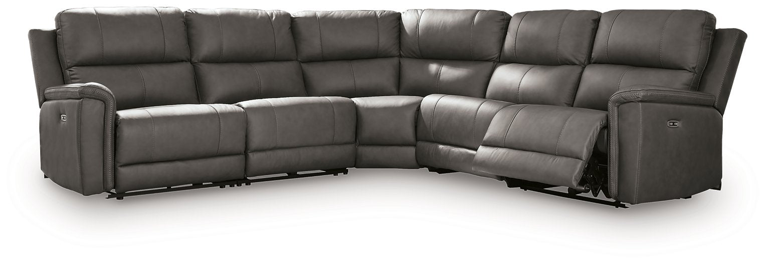 Bleckley Power Reclining Sectional - Dream Home Furniture & Mattress (Waite Park, MN)