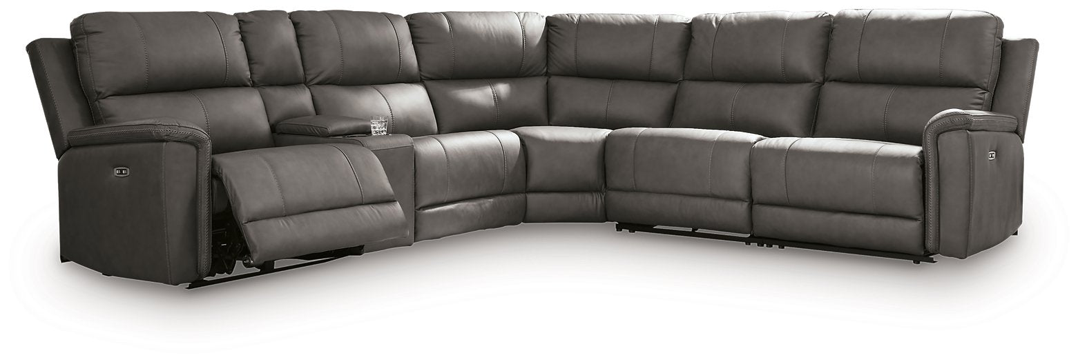 Bleckley Power Reclining Sectional - Dream Home Furniture & Mattress (Waite Park, MN)