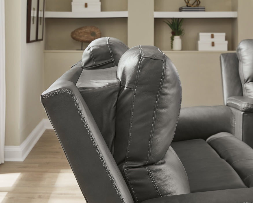 Bleckley Power Reclining Loveseat with Console - Dream Home Furniture & Mattress (Waite Park, MN)