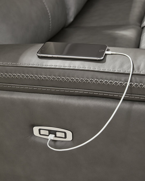 Bleckley Power Reclining Sectional - Dream Home Furniture & Mattress (Waite Park, MN)