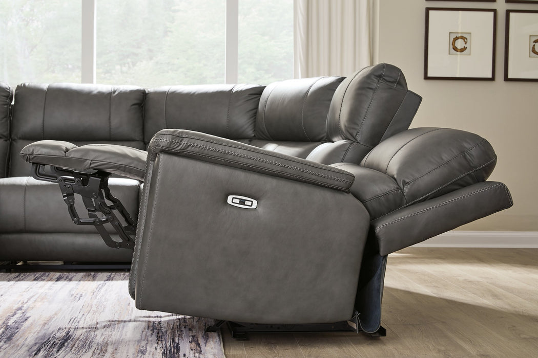 Bleckley Power Reclining Sectional - Dream Home Furniture & Mattress (Waite Park, MN)