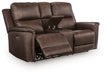 Bleckley Power Reclining Loveseat with Console - Dream Home Furniture & Mattress (Waite Park, MN)