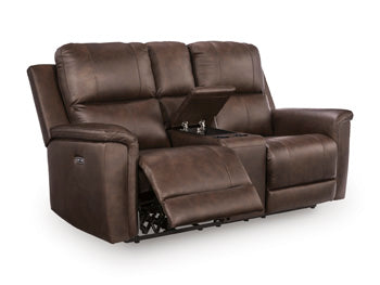 Bleckley Power Reclining Loveseat with Console - Dream Home Furniture & Mattress (Waite Park, MN)