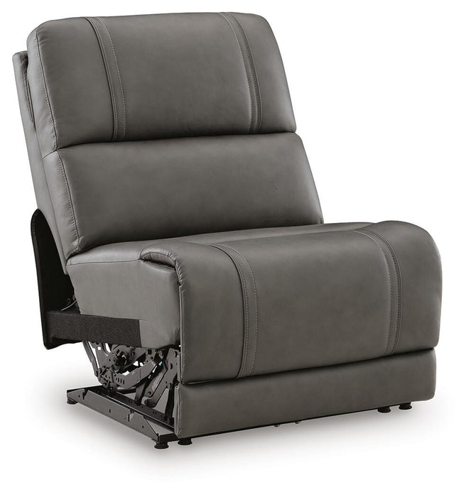 5Z - Pittson Power Reclining Sectional - Dream Home Furniture & Mattress (Waite Park, MN)