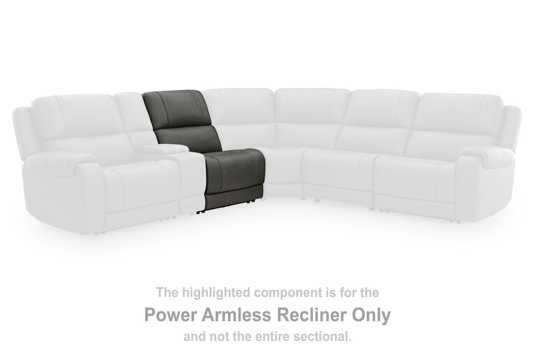 5Z - Pittson Power Reclining Sectional - Dream Home Furniture & Mattress (Waite Park, MN)