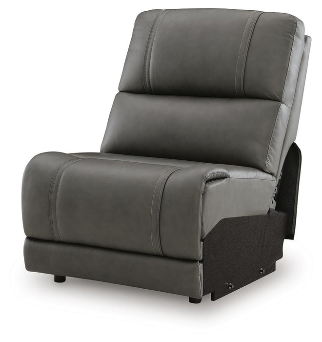 5Z - Pittson Power Reclining Sectional - Dream Home Furniture & Mattress (Waite Park, MN)