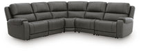 5Z - Pittson Power Reclining Sectional - Dream Home Furniture & Mattress (Waite Park, MN)