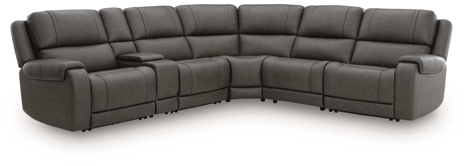 5Z - Pittson Power Reclining Sectional - Dream Home Furniture & Mattress (Waite Park, MN)