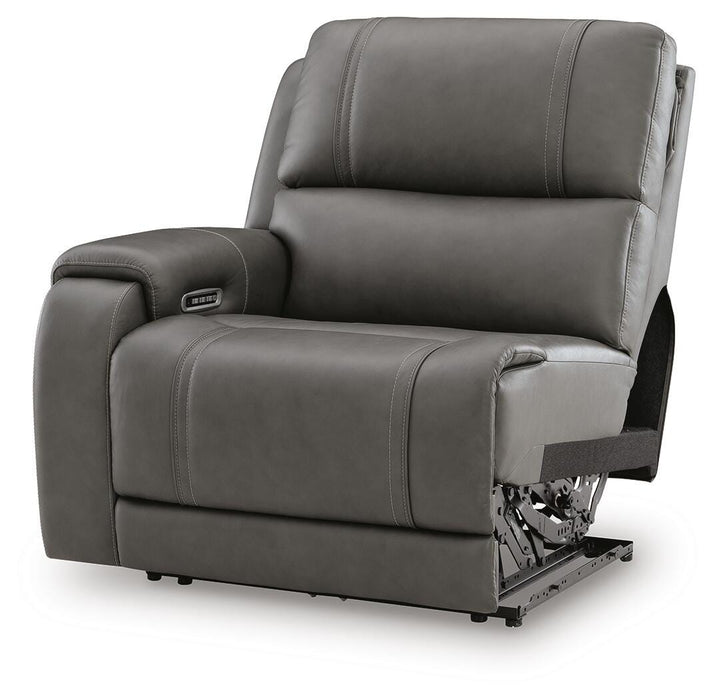 5Z - Pittson Power Reclining Sectional - Dream Home Furniture & Mattress (Waite Park, MN)