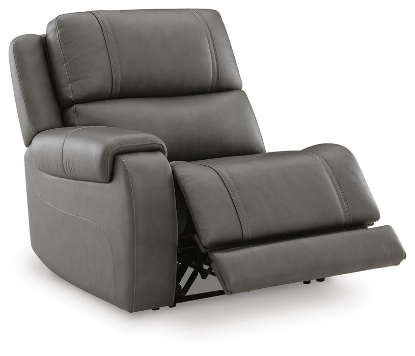 5Z - Pittson Power Reclining Sectional - Dream Home Furniture & Mattress (Waite Park, MN)