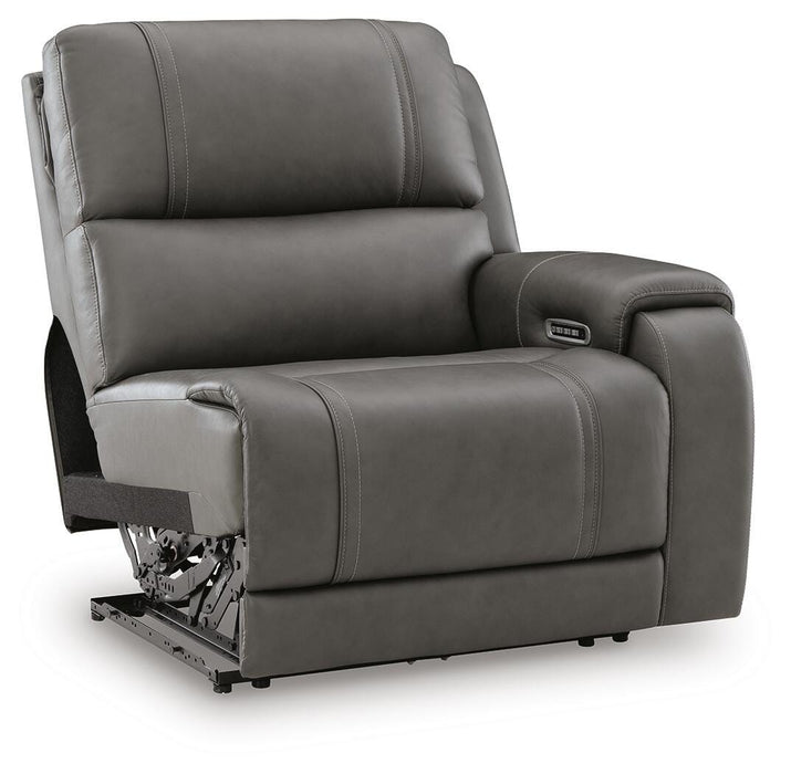5Z - Pittson Power Reclining Sectional - Dream Home Furniture & Mattress (Waite Park, MN)
