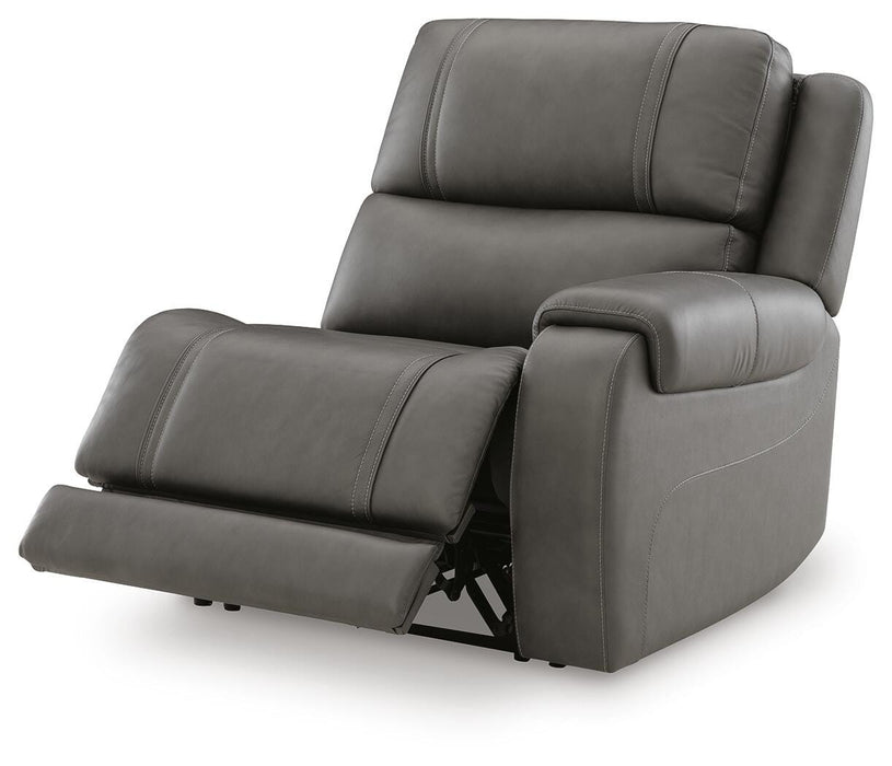5Z - Pittson Power Reclining Sectional - Dream Home Furniture & Mattress (Waite Park, MN)