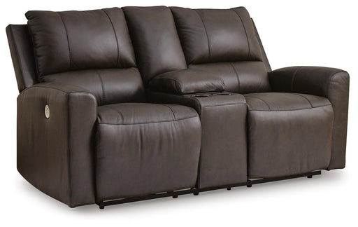 Boxmere Power Reclining Loveseat with Console - Dream Home Furniture & Mattress (Waite Park, MN)