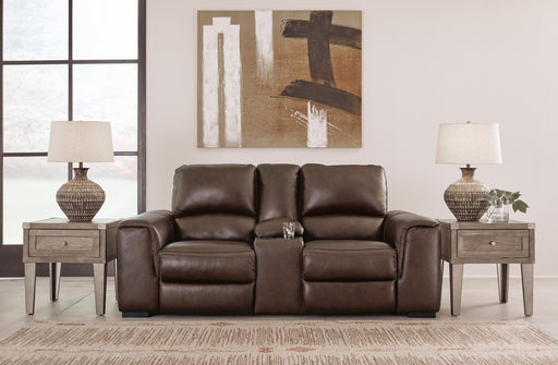 Alessandro Power Reclining Loveseat with Console - Dream Home Furniture & Mattress (Waite Park, MN)