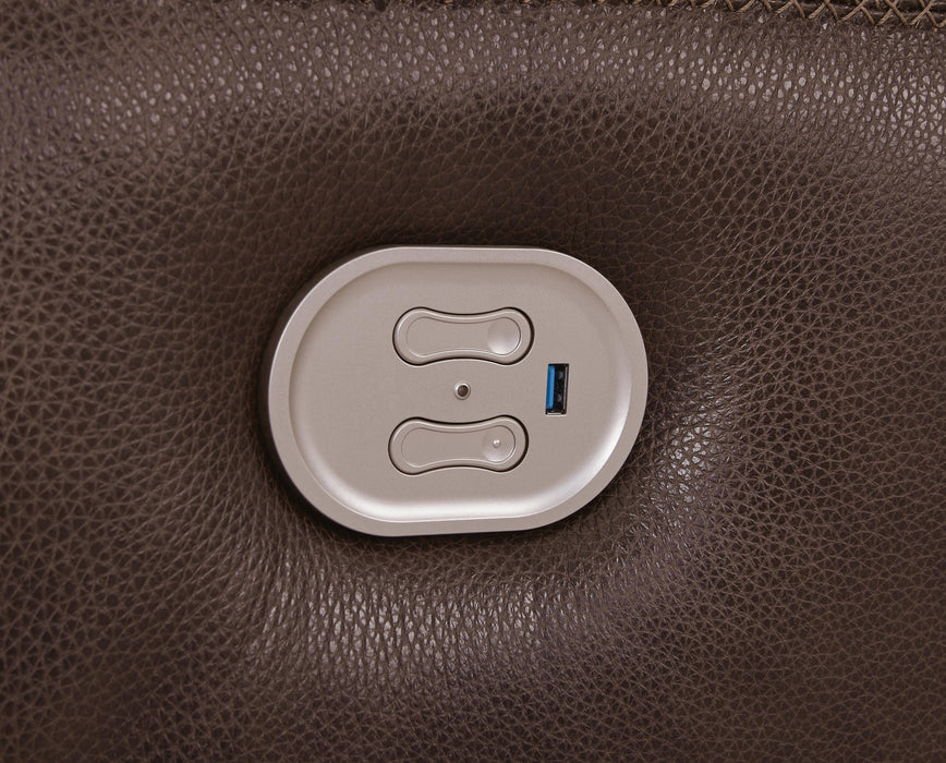 Alessandro Power Reclining Loveseat with Console - Dream Home Furniture & Mattress (Waite Park, MN)