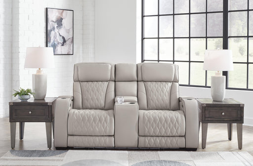 Boyington Power Reclining Loveseat with Console - Dream Home Furniture & Mattress (Waite Park, MN)