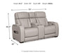 Boyington Power Reclining Loveseat with Console - Dream Home Furniture & Mattress (Waite Park, MN)